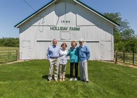 Randy and Mary Rogers (Holliday) original owners of property and Pete and Alice Dye.